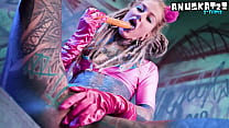 Tattoo slut solo DP with Toys, Anal Masturbation &amp; ATM