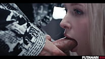 Cute Blonde Gets Facefucked by Trans Brunette with Massive Futa Cock - Time Freeze Fantasy