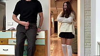 I Caught Stepbrother Jerking Off! - Stepbrother Cum On My Uniform And I Can&#039;t Go To Study So Fuck Me More...