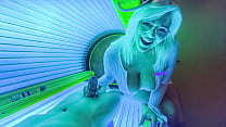 PervTeen &ndash; Sneaky Sex at Tanning Salon with Chubby Busty Teen