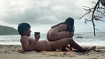 Fucking My Best Friend&rsquo;s Wife On a Nude Beach During a Business Trip, REAL COUPLE CAUGHT US
