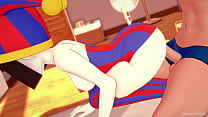 Pomni (digital circus) solo lleva una toalla y quiere follar (versi&oacute;n hentai)