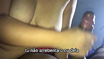 O marido dela mandou eu socar forte s&oacute; no cu dela, mulher do corno submissa