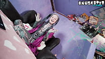 Ink-covered beauty&rsquo;s livestream featuring anal fun