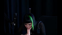 Safada g&oacute;tica demonstra seu boquete, tem os peitos chupados depois de dizer que se relacionaria com f&atilde;s - Carol RHCP (SHEER/RED)