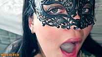 Amateur MILF had to swallow three times because the load was so big - Millie Fox