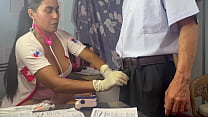 doctor threesome, she takes out the semen from her patient&#039;s stepbrother and masturbates her cute hot and slutty busty and big ass patient