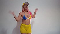 D&eacute;bora Fantine dan&ccedil;ando - Especial Olimp&iacute;adas ( As Tequileiras do Funk )