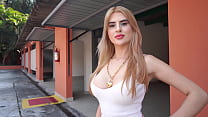 Beautiful 22 years Brazilian blonde fucked by 3 big cocks then gets peed on (DAP, Anal, Dry version, gapes, IR,3on1)OB375