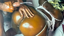 African Black Ebony Big Ass Fucked Doggystyle By Step-Father&rsquo;s BBC With Massive Squirt and Huge Cumshot (Full Video on Premium)