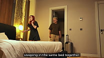 Step Mom Shares Bed with Step Son in Hotel&mdash;Naughty Night Unfolds!
