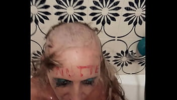 German Milf Sandra deepthroat puke haircut 25 min