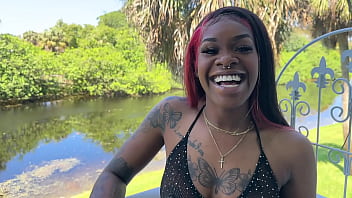 Harmony Barz fucks her white neighbor 6 min