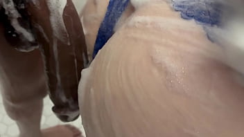 I'm a naughty big booty teen who sneaks into the shower daily with my hung stepdad behind my stepmom's back,I love getting pounded by his thick cock and taking deep creampies in my creamy pussy while stroking his huge BBC “Full Video On Xv 5 min