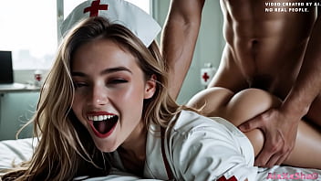 I fuck a beautiful nurse and cum in her pussy [AI Generated] 11 min