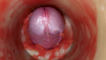 Cum without sperm. Excellent internal camera. 4K 5 min